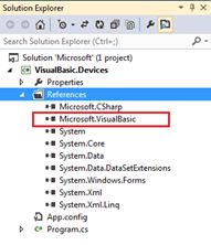 VisualBasic namespace